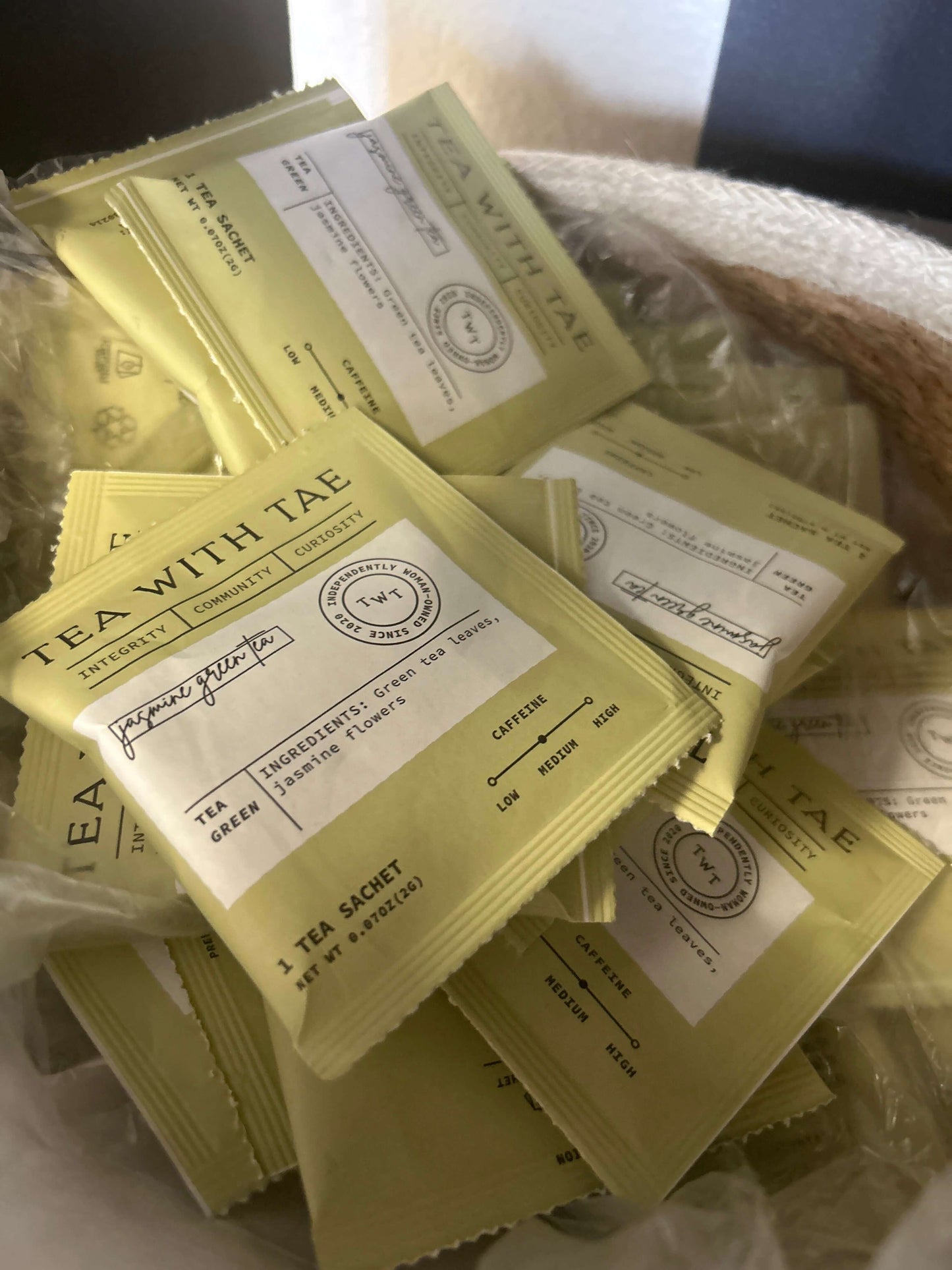 Individually Tea Sachets Jasmine Green Tea
