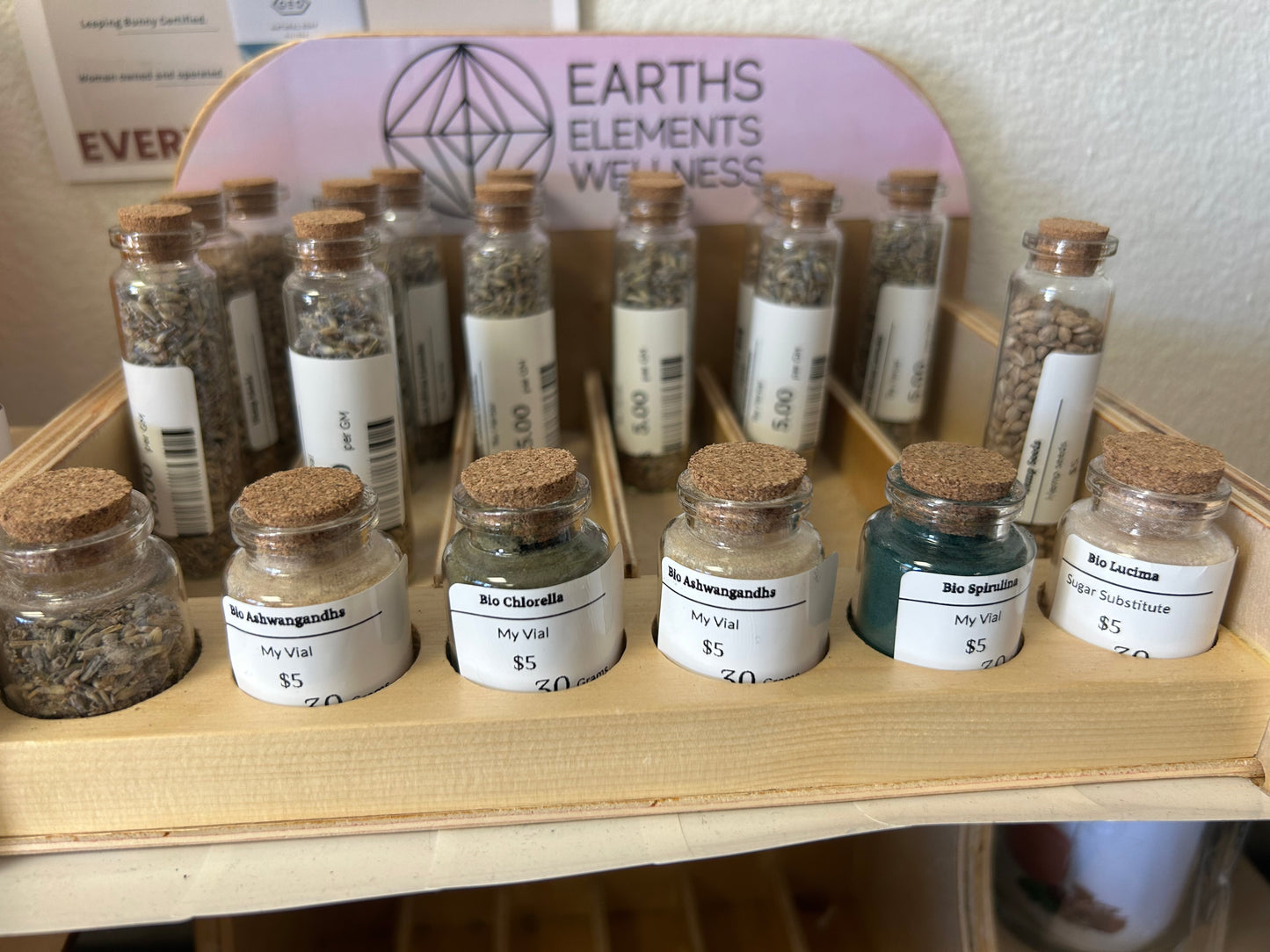 Herbs small jars SpurLina