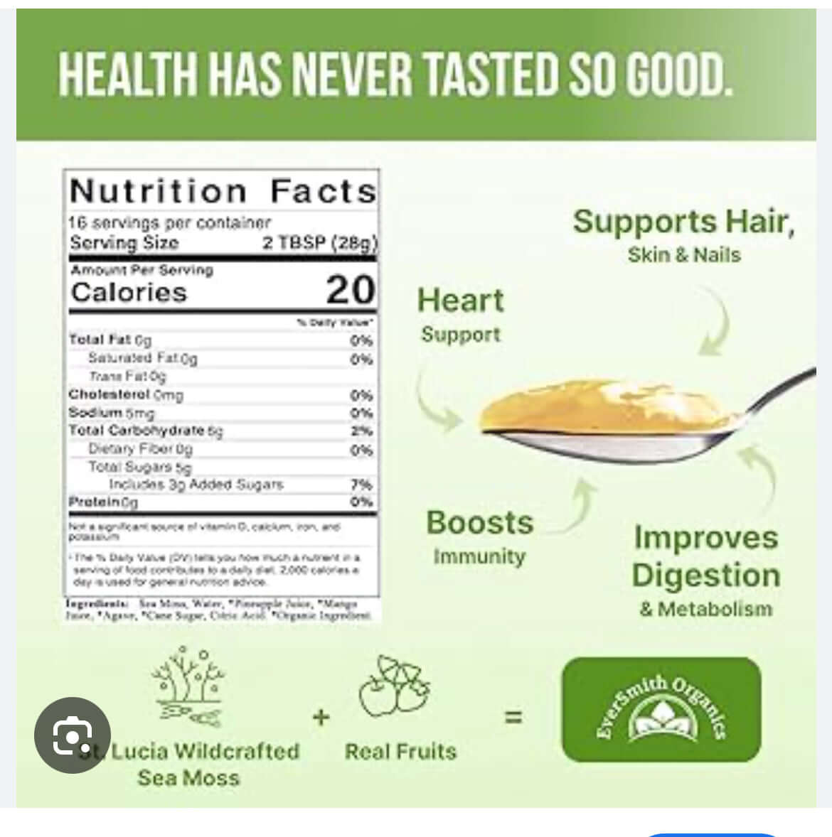 Premium Sea Moss Gel Elderberry daily nutrition