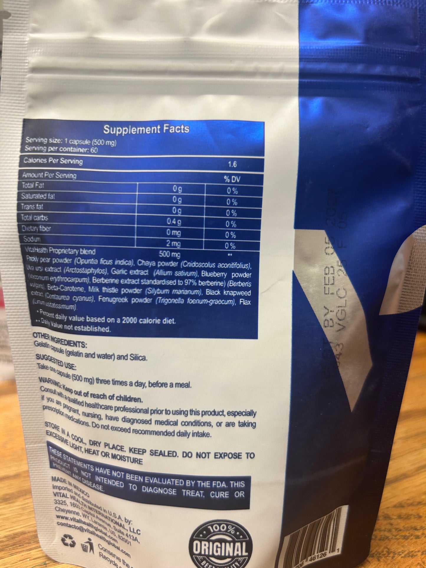 VITAL HEALTH-V-GLUCALOSE