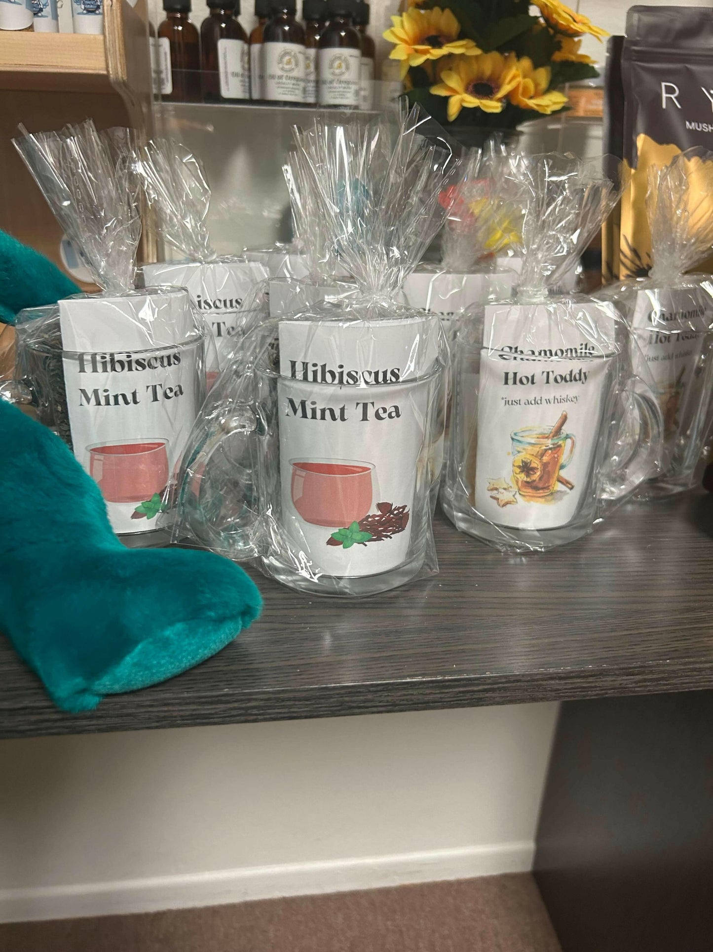 Designer tea cup for hot toddy and hibiscus tea