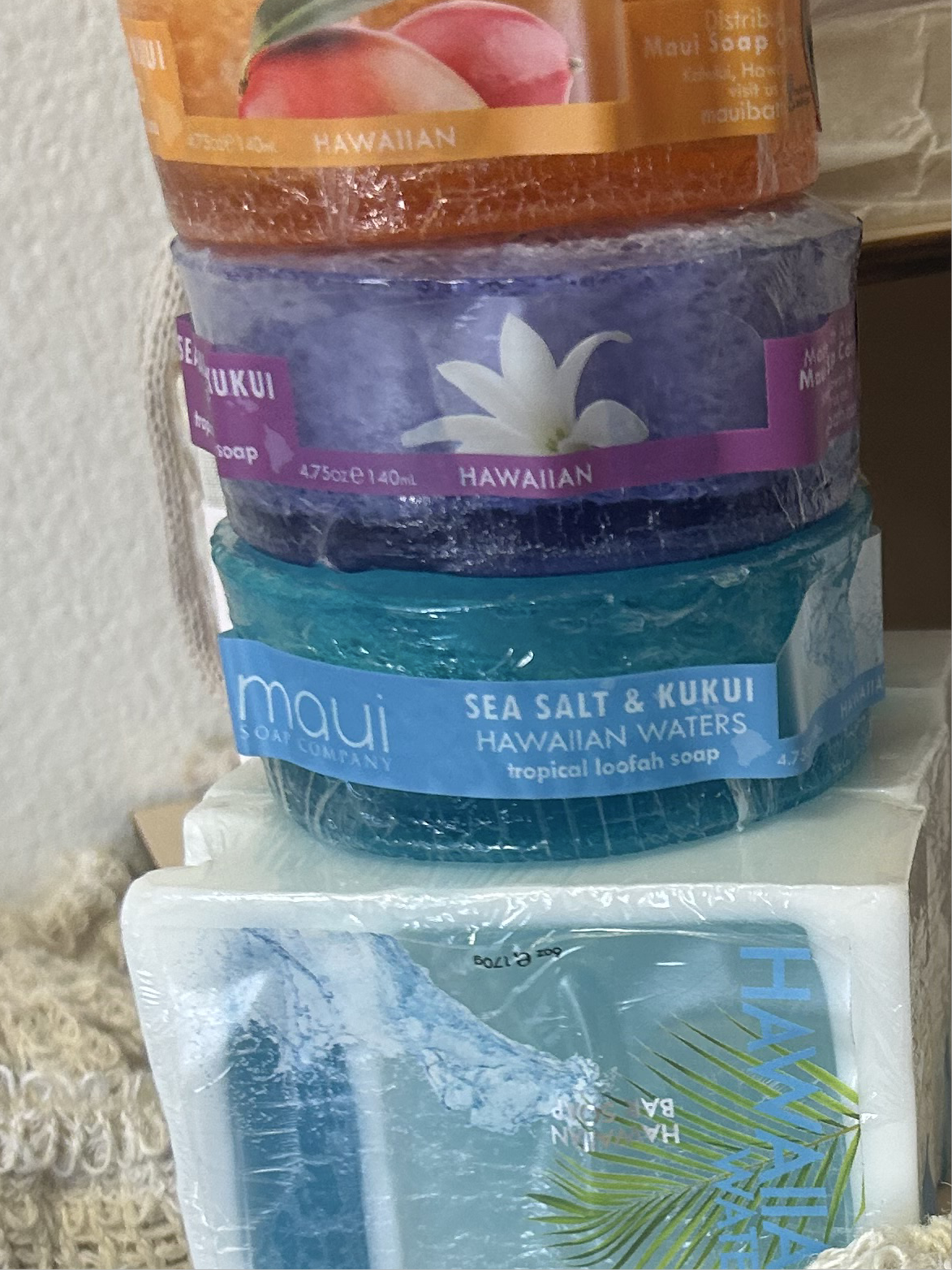 Hawaiian Waters Bar Soap with Kukui & Coconut Oil 6oz