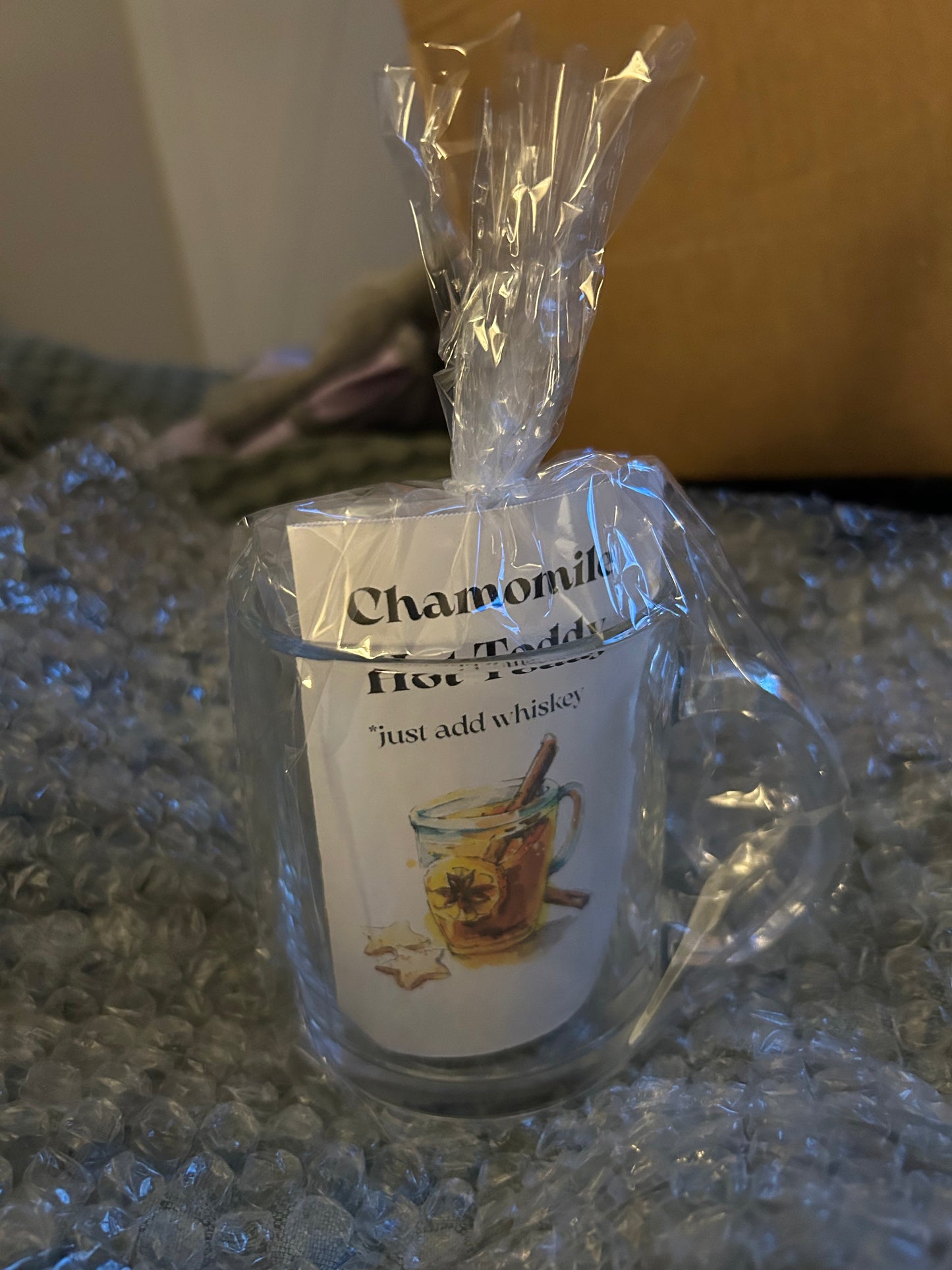Designer tea cup for hot toddy and hibiscus tea