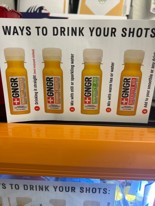Ginger Shots Immunity & Wellness
