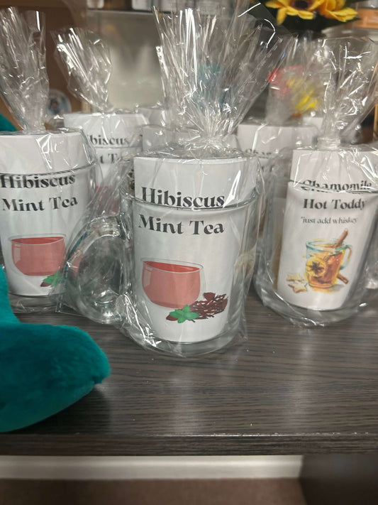 Designer tea cup for hot toddy and hibiscus tea