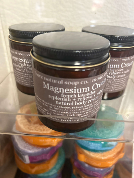 Magnesium Cream | Magnesium  Body Cream 4oz. French Lavender