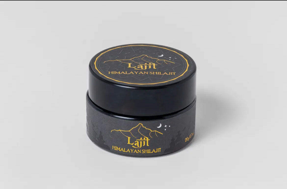 Natural Himalayan resin tea supplement jar