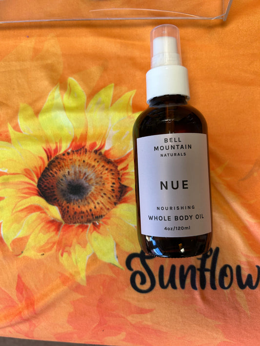 NUE | Whole Body Oil. Eco friendly, low waste. Tall bottles
