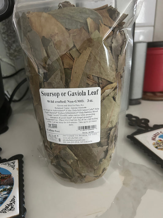 Sour Sop tea leaves 3oz bag for immune support